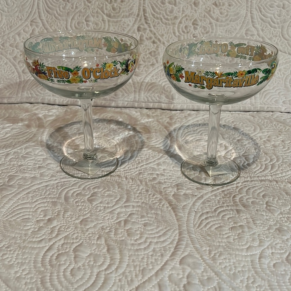 Margaritaville It’s Five O’Clock Somewhere‎ margarita glasses